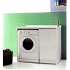 Sconosciuto Yellowshop - Mobile Lavatoio Lavapanni Lavanderia Con Coprilavatrice Lavatrice Ad 1 Anta o 2 Ante Bagno In Legno Mobile Lavabo Varie Misure (Cm L.107 x P.60 x H.87 Versione Sx)