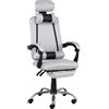 Totò Piccinni Sedia Ufficio BETA Gaming Ergonomica Reclinabile Girevole con cuscini e poggiapiedi con rotelle e poggiatesta (Beta Grigio)