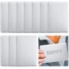 FerraDrend 10 Pezzi 86 x 54 x 0.6 mm Biglietto da Visita del Metallo