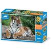 Grandi Giochi Discovery Tigre Puzzle Lenticolare Orizzontale, con 500 Pezzi Inclusi e Confezione con Effetto 3D Pu201000