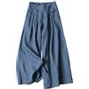 FEOYA Donna Pantaloni Yoga Jogger Pants Leggins Sportivi Vita Alta con Tasche Palestra Allenamento Casual Eleganti a Gamba Larga Pantalone Del Pigiama Azzurro XL