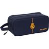 Safta Real Madrid 2ª equipaggiamento 24/25 - Scarpiera media, multiuso, portatodo, sport, extrascolari, calcio, comodo e versatile, 34 x 14 x 15 cm, colore blu marino, Blu navy, Estándar, Casual