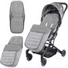 HKSICHENGKEJIUK Coprigambe universale per passeggino, foderato in pile, impermeabile, antivento, 2 in 1, per bambini, invernale, caldo, comodo, con dita dei piedi rimovibili
