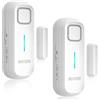 DAYTECH Allarme per porta del congelatore con ritardo di 1/2/3/4 minuti quando aperto, allarme per porte chiuse promemoria, sensore di allarme per porta del frigorifero o campanello da 0 a 120 dB per