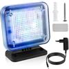 GOMETY Simulatore TV con 12 LED e 3 programmi selezionabili, simulatore TV fittizio, risparmio energetico, con timer, completo di adattatore di rete, per protezione antieffrazione, colore: nero