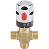 Joyzan Valvola Miscelatrice Termostatica, Miscelatore Termostatico Temperatura Acqua Bacino Controllo Termostato Connessioni Maschio 1/2 NPT Per Calda Fredda Doccia Sistemi Scaldabagno Energia Solare