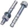 SKIR'CO Ancoraggi a cuneo zincati M10 x 80 mm, tasselli in metallo, bullone di ancoraggio, ancoraggio per muratura, ancoraggio per calcestruzzo, 4 pezzi