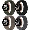 chinbersky 20mm Nylon Intrecciato Cinturino Compatibile con Samsung Galaxy Watch 4/5/6/7 40mm 44mm/Galaxy Watch5 Pro/Watch 4&6 Classic/Active 2 40mm 44mm/Watch3 41mm/Gear Sport/Gear S2 Classic