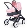 Smoby Multifunzione 3 in 1 Rosa-per Bambole Fino a 42 cm-Passeggino trasformabil