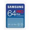 Samsung Sheda SDXC 64GB Samsung PRO Plus cl3 130MB/s Bianco [MB-SD64S/EU]