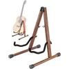 Musbeat Supporto Chitarra, Supporto per Chitarra Acustica ed Elettrica in Legno di Noce Nero