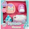 Squishville SQM0515 - Set di accessori per il weekend, mini squishmallows, 5 cm di peluche con accessori