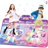maysida Tappetino da ballo per bambini extra large, tappetino da ballo elettronico ricaricabile con 12 luci per ragazze, tappetino da ballo rosa, giochi di sfida, idee regalo di compleanno per bambini piccoli