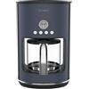 Terraillon - NEW MOON- Macchina da caffè con filtro elettrico, programmabile, Caraffa in vetro, 1080 W, capacità 1,25 L, mantenimento caldo, funzione antigoccia, filtro rimovibile, corpo in acciaio