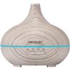 Cecotec Umidificatore Ambiente Ultrasuoni con Diffusore Aromi Pure Aroma 300 Yang White. Serbatoio 300ml, 7 Colori LED Regolabili, Timer 10h, Ultra-Silenzioso, Aromaterapia, Facile da Pulire
