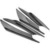 Headerbs 4 Pz Universal Car Body Spoiler Paraurti Anteriore Lip Splitter Alette Trim Set Completo per il Tuo Spoiler Laterale Paraurti Anteriore Sinistro e Destro(fibra di