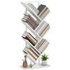 HOMCOM Libreria a Forma di Albero con 7 Ripiani e Sistema Anti-ribaltamento per Soggiorno Camera da Letto 50x24x109 cm Bianco | Aosom Italy