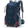 MOUNTAINTOP Zaino da Trekking 40 Litri Zaino Montagna per Uomo Donna Zaino Escursionismo per Viaggio Hiking Escursione Campeggio con Copertura di Pioggia, 55 x 35 x 25 cm
