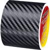 Spurtar Nastro adesivo universale in fibra di carbonio, 5 cm x 6 m Protezione Paraurti per Auto e Moto Antigraffio, Cromo nero 2 inch x 20 Ft
