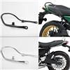 Fayedenicy Moto Z650RS Passeggero posteriore Sellino Grab Bar Grande Sedile laterale Corrimano Coda Bracciolo Maniglie Kit Acciaio al carbonio per Z 650 RS Z650 RS Z-650-RS 2021 2022 2023 21-23 (Nero)