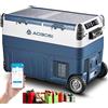 AAOBOSI Frigoriferi Portatile 40L, Frigo Portatile Doppia Zona -20℃ a 20℃, 12/24V DC e 100-240V AC, Robusto Frigo Portatile Per Auto, Camion, Barche, Case, Campeggio e Pesca