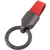 Adunsiaoto Portachiavi per Auto, Portaschiavi Auto in Vera Pelle, Portaschiavi Universale Automotive Retro Leather Metal, Portachiavi Universale Con Anello Anti Perdita per Uomini E Donne(Rosso)