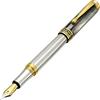 Xezo Penna stilografica Maestro, pennino medio. Argento 925 sterling con madreperla nera di Tahiti e placcatura in oro 18 carati. Realizzata a mano, edizione limitata, numerata