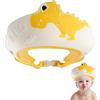 UBRAVE Cappello Doccia Bambini, Doccia Cap per Bambino,Visiera Doccia Bambini,Cuffia da Doccia In Morbido Silicone,Cappello da Doccia per Bambini Regolabile,Prevenire l'Acqua Flusso Verso Occhi e Viso,Giallo