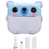 Miskall Instant Print Camera, Kid Camera Instant Print Photo with Print Paper 2 Inch 320x240 TFT Screen 1080P Music Games 1000mAh Instant Print Digital Camera for Kids Present (Blue)