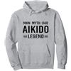 Aikido Gifts for Dad Man Myth Legend Dad Aikido Felpa con Cappuccio