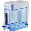 ZeroWater Distributore di filtro dell'acqua a 5 stadi pronto da leggere da 22 tazze con lettura istantanea - Certificato TDS IAPMO 0 per ridurre piombo, cromo e PFOA/PFOS