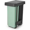 Brabantia Sort&Go Pattumiera estraibile | 2 x 30L sotto il lavello all'interno dell'anta per la cucina | Doppia unità di riciclo dei rifiuti con binari lisci, secchi interni rimovibili | Grey & Green
