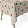 ECOMMERC3 | Tovaglia antimacchia per tavolo rettangolare dimensioni 240x140 cm | Tovaglia resinata antimacchia, ultra morbida, impermeabile, ANANAS VERDE