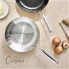 LACOR - 44428 - Padella in Acciaio Inox 18/10 Cucina, Padella Antiaderente, Fondo Induzione Totale, Adatta a tutti i tipi di Fornelli Compresa l'Induzione, 100% Senza PFAS, Ø28 cm