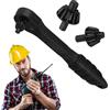 Moxeupon Cricchetto per Mandrino,Attrezzo 2 in 1 per Chiave a Brugola del Trapano - Ricambi Testa Doppia Antiscivolo Accessori per Utensili Elettrici per Allentamento