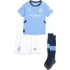 PUMA Mini maglia home da bambino del Manchester City - stagione 2024/25 - Team Light Blue - taglia 3 anni