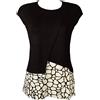 RAGNO Maglia Donna Manica calata t-Shirt Maglietta Collo Tondo Viscosa Kimono Articolo D429TX PAP Kimono, 446F Fantasia Sughero, S