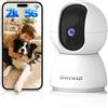 CiKiKWXO 2K Telecamera WiFi Interno, Videocamera Sorveglianza WiFi 2.4/5GHz