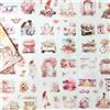 120 Pz Adesivi Scrapbooking Fiori Adesivi Decorativi Vintage Foglie