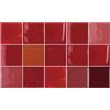 Ulticool Adesivi Impermeabili per Piastrelle - Rosso Bordeaux Rosa - 15 x 15 cm - Confezione da 15 Adesivi per Piastrelle Autoadesivi in Pellicola - Alzatina per Parete Bagno - Parete Cucina Cucina