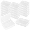 WYAN 18 Contenitori in Plastica Trasparente,Scatola Contenitore in Plastica Rettangolare,Organizzatori di Piccole Perline,per conservare gioielli, oggetti di artigianato e piccoli oggetti