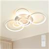 MOUNM Plafoniera LED Soffitto Moderna, Lampadario Camera da Letto 92 * 60cm ，Plafoniera LED Dimmerabile 3000K-6000K per Soggiorno Camera da Letto Sala da Pranzo 84W