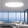 EACLL Plafoniera LED Soffitto, Lampada da Soffitto, Ø30CM 24W 6000K, 2700LM, IP44 Luce Bianco Fredda, Rotonda Bianco Plafoniera Bagno, Non Dimmerabile, per Cameretta, Cucina, Soggiorno, Balcone