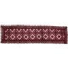 HOME ZEN HOUSEHOLD LINEN TOVAGLIA COPRITAVOLO CENTROTAVOLA RUNNER PIZZO MACRAME' LUSSO (STRISCIA 40X140 CM, DISEGNO LOGGIA COLORE BORDEAUX)