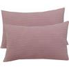 ZZDZW Set Di 2 Copri Cuscini 50x70 Per Divano 40x70 Copricuscino 50x80 Elasticizzato Con Cerniera,Federe Moderne Per Camera Da Letto Decorativo Velluto A Coste Elegante(Light purple,40cmx70cm Set Of 2)
