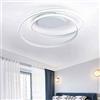 Generico UNIVERSO PLAFONIERA LED MODERNA 32W LAMPADARIO DA SOFFITTO DESIGN CERCHIO A SPIRALE COLORAZIONE BIANCO FREDDA 6500K