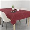 LARA MORADA - Tovaglia Da Tavola, Per Pranzo e Cena, Cotone Ioneta, 70% Cotone 30% Poliestere, Tinta Unita, 6 Posti, 140cm x 180cm Bordeaux