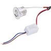 Kuuleyn Luci Doccia Per Doccia Interna, Mini Faretto COB da Incasso Dissipazione del Calore Stabile Faretto da Incasso a Soffitto a LED 3W Corpo Lampada Argento AC85‑265V(6000K-Luce bianca positiva)