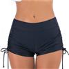 FLADY Slip per bikini mestruale a prova di perdite, pantaloncini da bagno per donne e ragazze adolescenti, Nero , XS