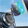 PlusAcc Supporto per cellulare per auto con funzione di ricarica - Ventosa girevole a 360° pieghevole magnetico per Magsafe iPhone 17/16/15/14/13/12 Samsung S20-S25 su parabrezza/cruscotto